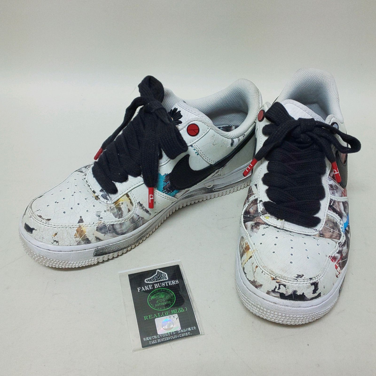 浜館80-1783】 【店舗併売品】 PEACEMINUSONE × NIKE AF 1 LOW Para-noise/White/Black G- DRAGON ピースマイナスワン×ナイキ エアフォース1 パラノイズ ジードラゴン 26.5cm 【中古品】 - メルカリ