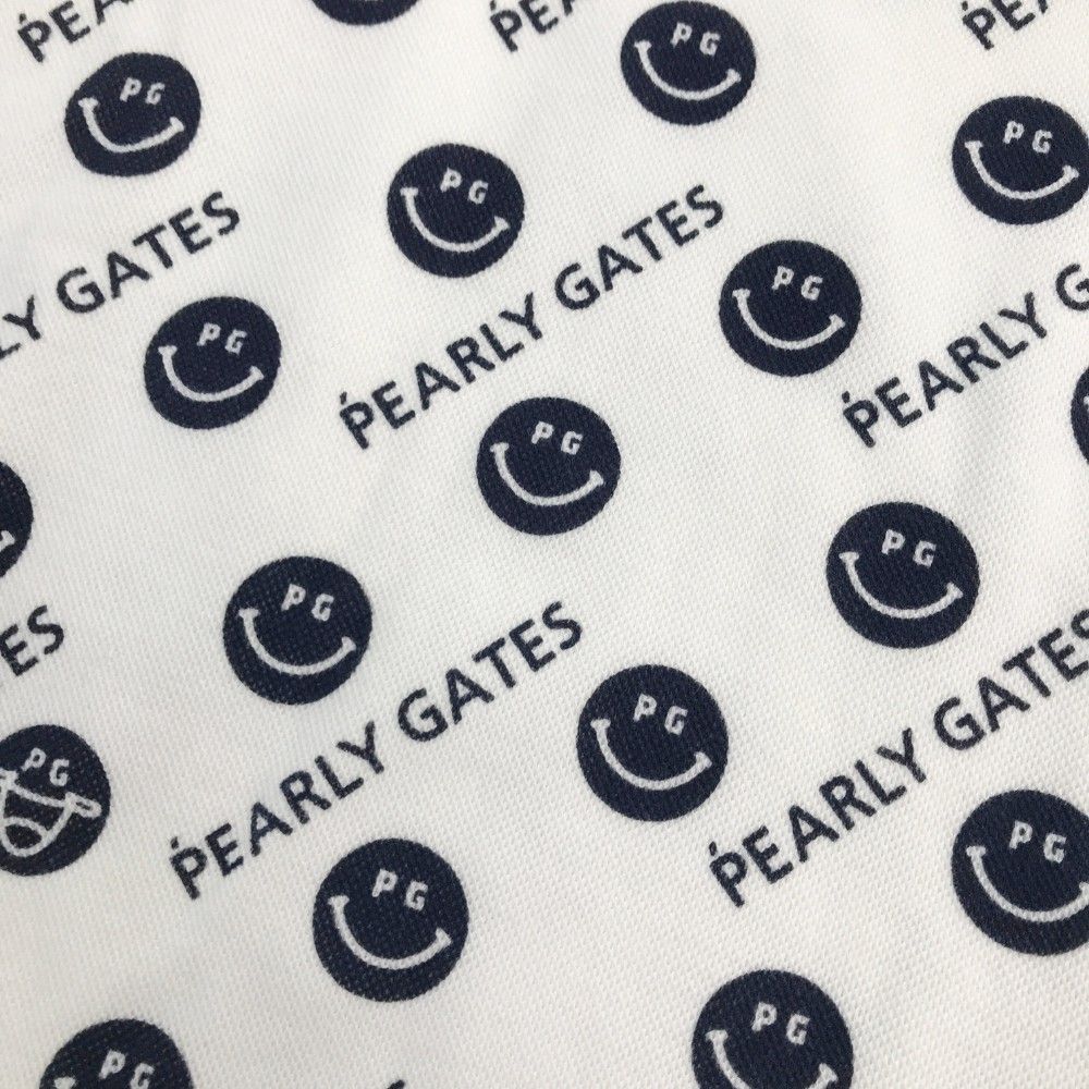 激安特価で販売中！ サイズ 0 PEARLY GATES パーリーゲイツ ポロ半袖ワンピース ニコちゃん 総柄 ホワイト系 240101056490 ゴルフウェア レディース ストスト 定番