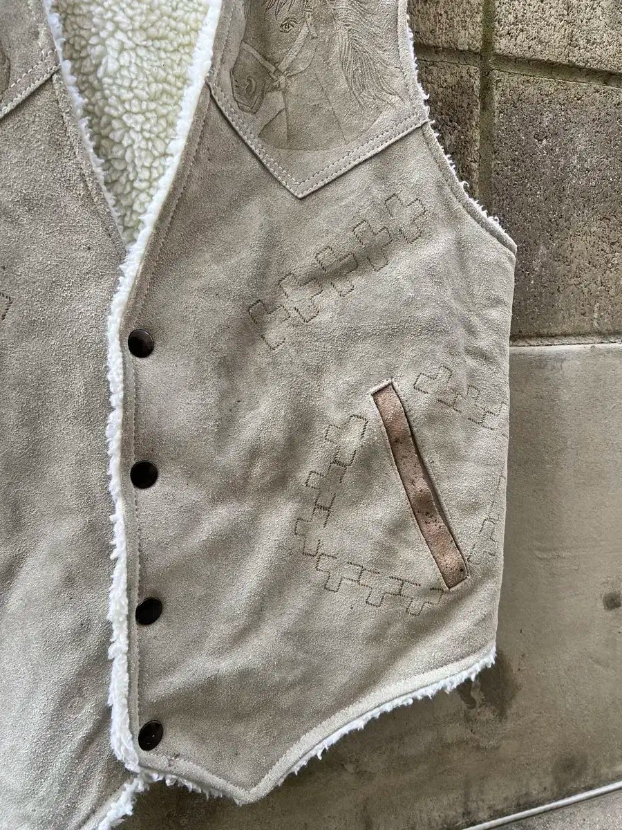 SHERPA スウェードウェスタンベスト