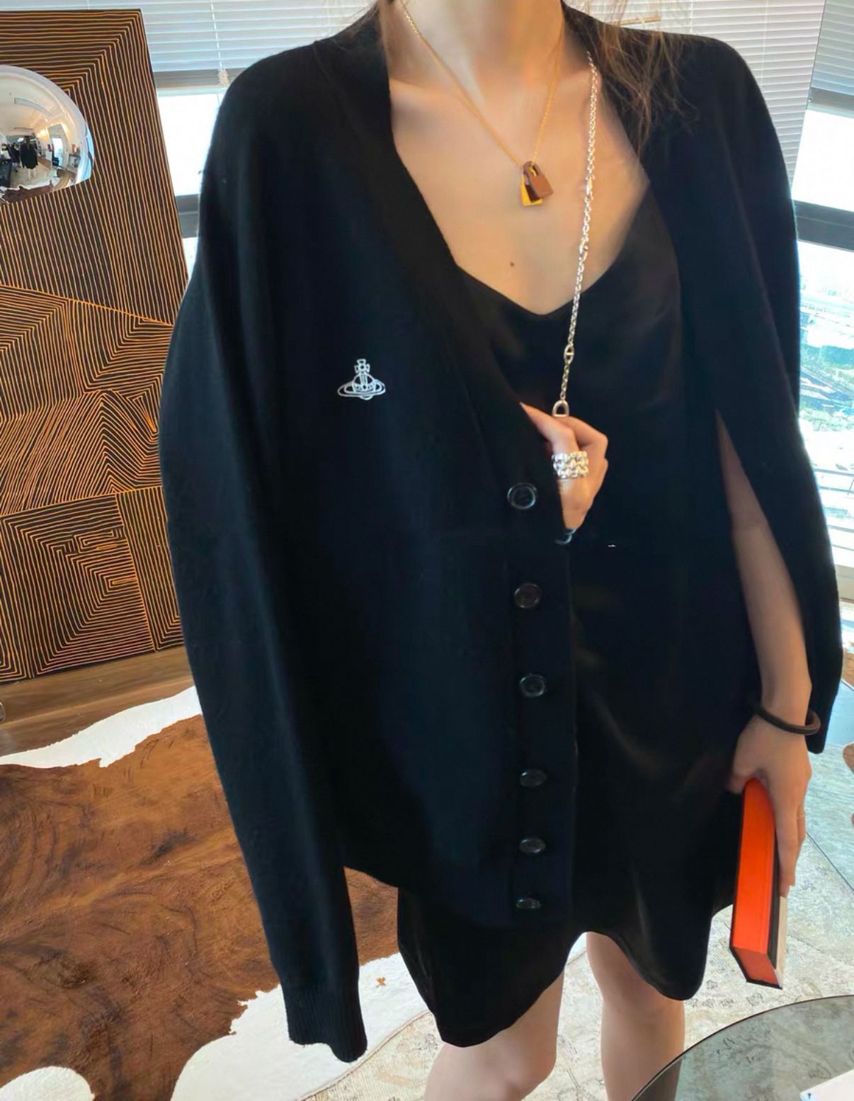 Vivienne Westwood カーディガン プレッピー 黒