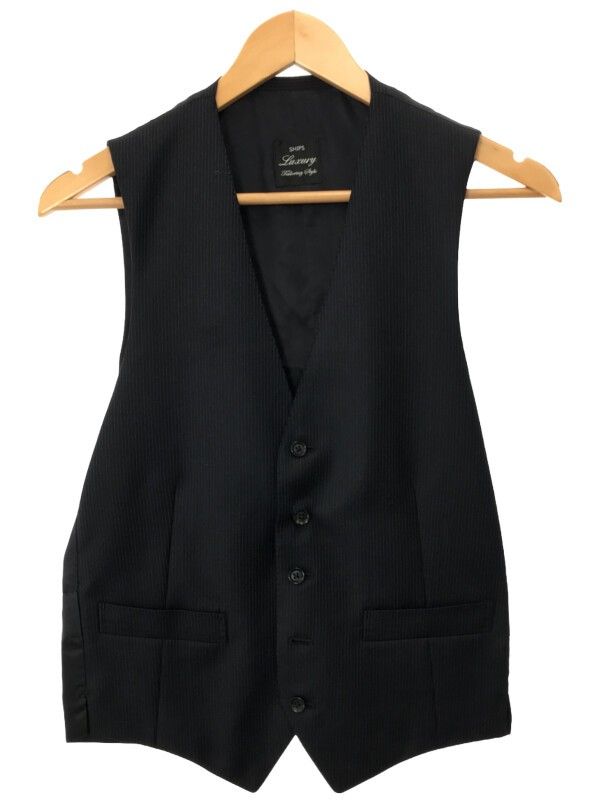 【美品】SHIPS Zegna 現行 セットアップ ストライプ ネイビー 46 美品】SHIPS Zegna 現行 セットアップ ストライプ ネイビー 46