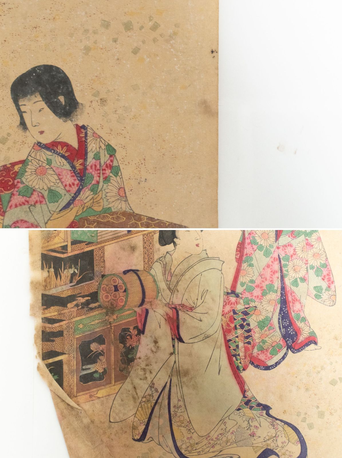 中古】M▽楊洲周延 倭風俗女礼式 1892年 木版画 美人画 浮世絵