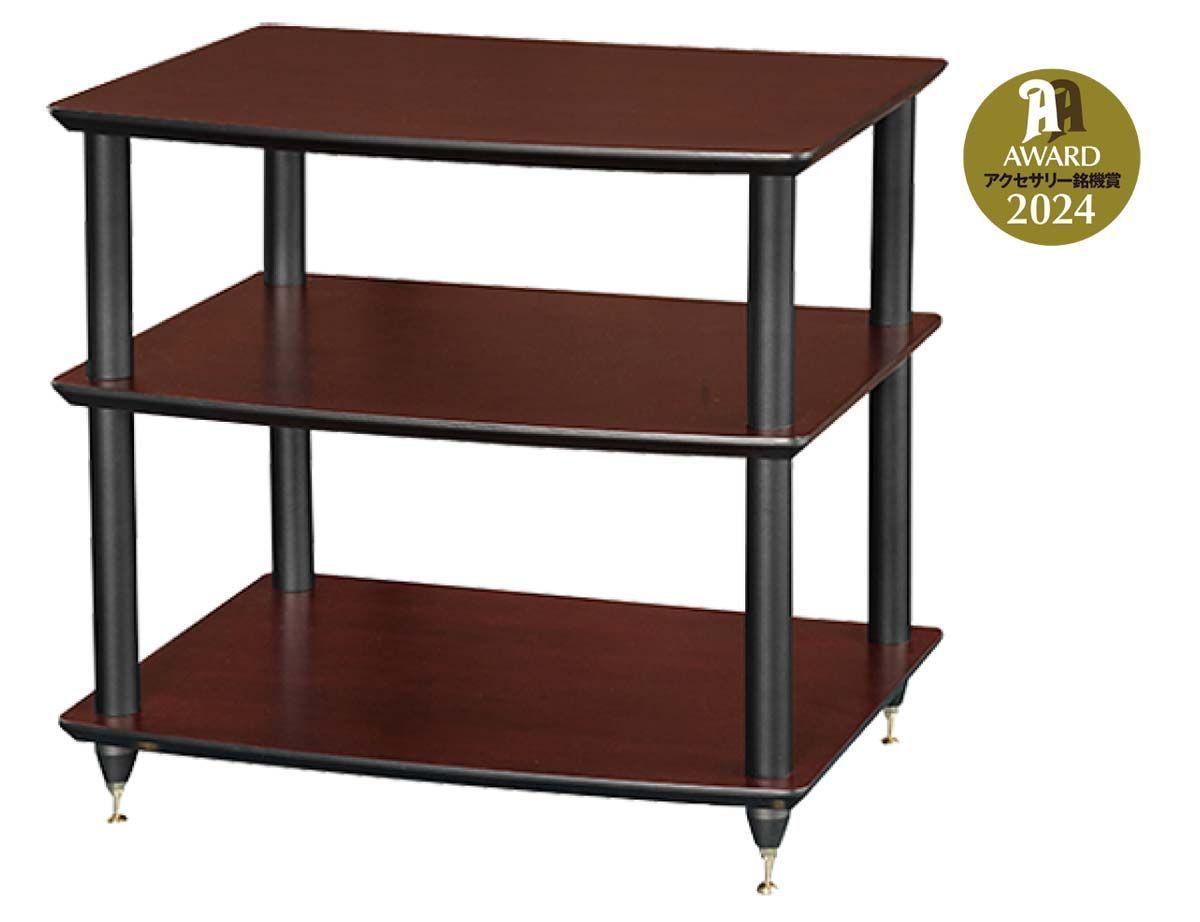 送料無料 HS03DB 棚板ダークチェリー支柱ブラック HS03シリーズ オーディオラック Sound Magic サウンドマジック