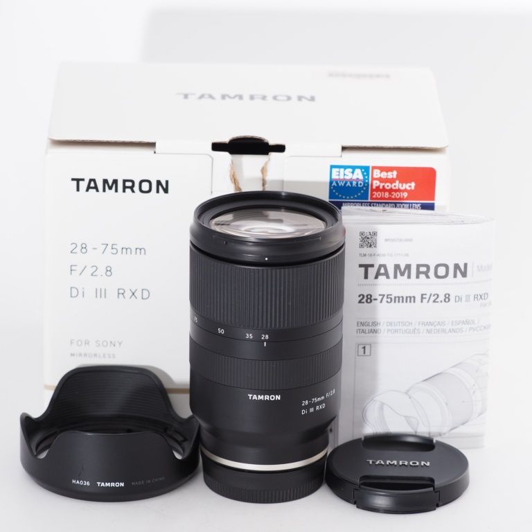 TAMRON タムロン 28-75mm F/2.8 Di III RXD ソニー Eマウント用