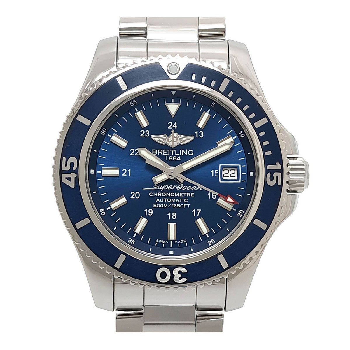 ブライトリング スーパーオーシャンII 42 デイト A17365 自動巻き ステンレススティール メンズ BREITLING 時計