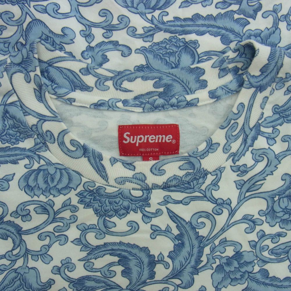 SUPREME (シュプリーム) 19SS Damask L/S Top ダマスク ペイズリー柄