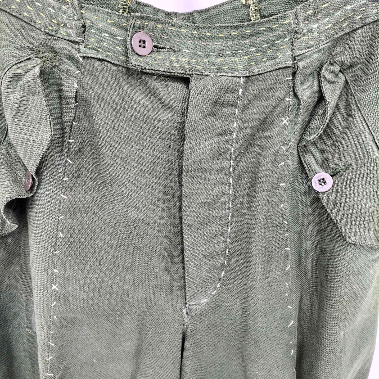 ケイスケカンダ keisuke kanda ステッチディティール ボンテージパンツ