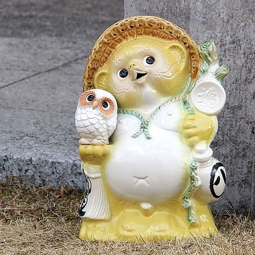 一点物！！！手作り たぬき 置物 信楽焼 一点物！！！手作り たぬき