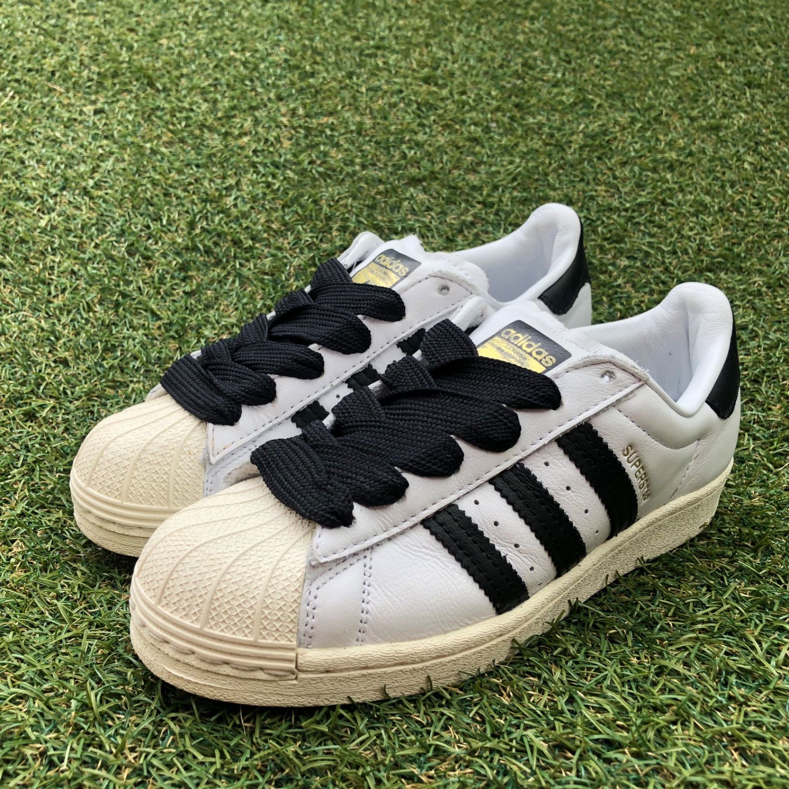 美品22.5adidas SUPER STARアディダス スーパースターH882 - メルカリ