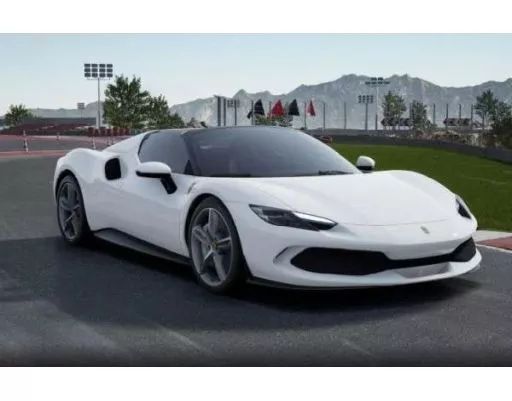 中古】ミニカー 1/18 Ferrari 296 GTS White Cervino Matt Silver