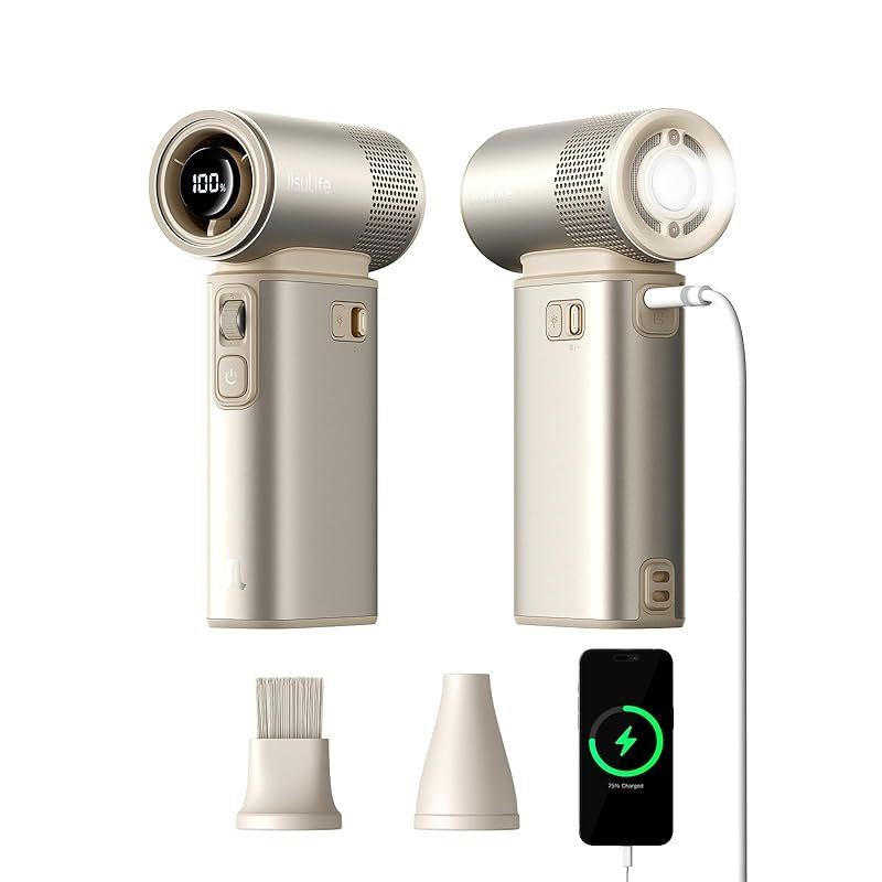 JISULIFE 5 in 1 多機能 ハンディファン 【2025年モデル】 9000mAh 大