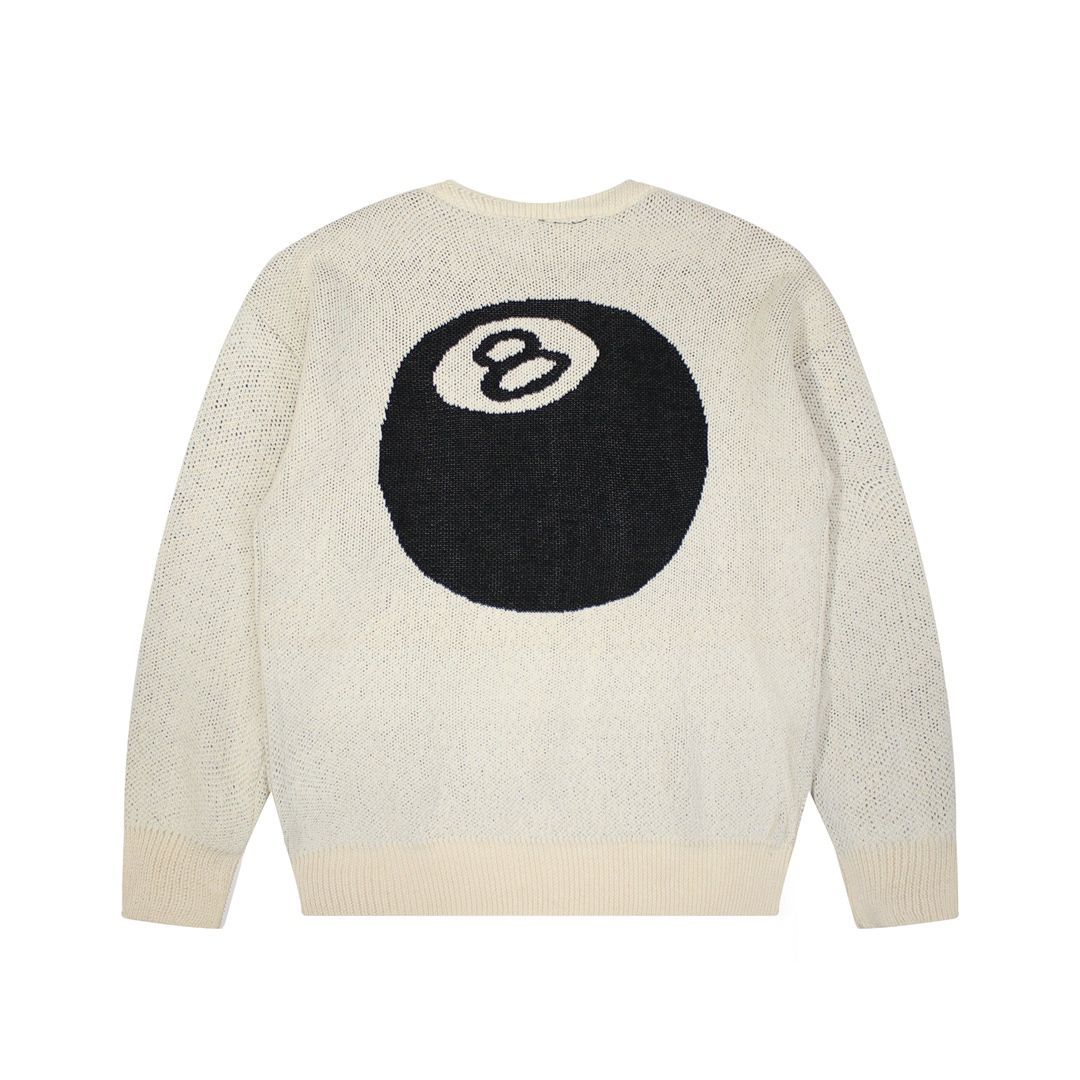 未使用 stussy Sweater ニット・セーター 男女兼用 ホワイト タグ付き