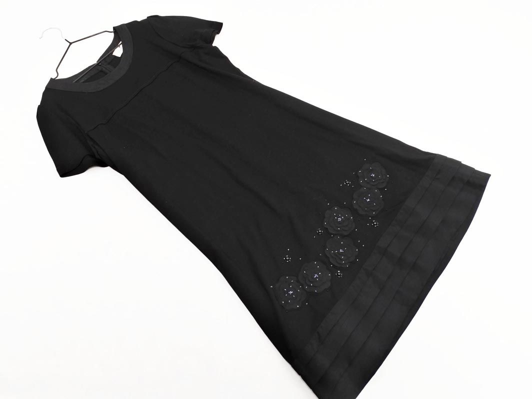Courreges クレージュ ビーズ フラワーモチーフ Aライン