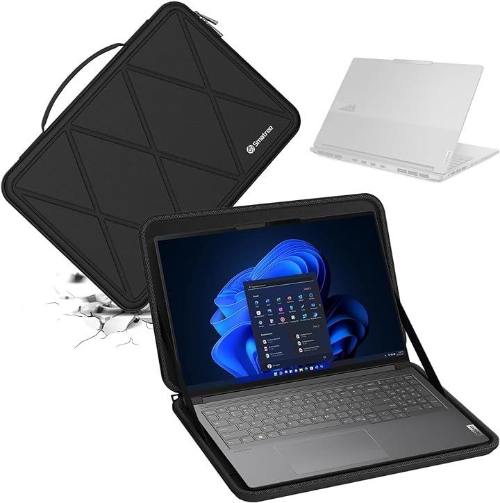 Smatree ハードEVA保護スリーブケース 16インチ Lenovo ThinkBook 16p Gen 43/2など ノートパソコンに適用( Black-For Lenovo 16インチ，  For Lenovo 16インチ(X8282))