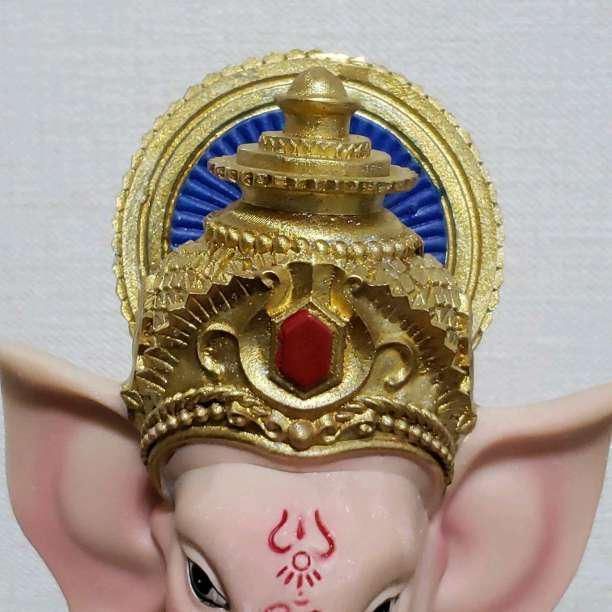 ガネーシャ神の置き物 傘付き リアル 開運 幸運 学業 夢を叶える