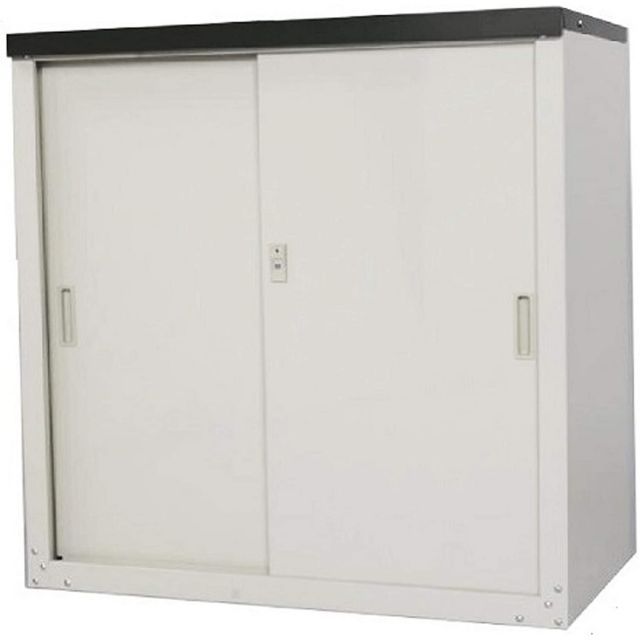 グリーンライフ GREEN LIFE 家庭用収納庫 ホワイト 幅89×奥行47×高さ92cm HS-92