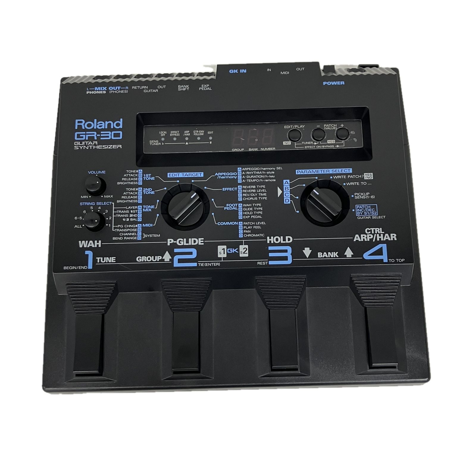 Roland GR-30 ギターシンセサイザー GK-2A ギターシンセ用 ピックアップ セット ローランド 音響機材 ジャンクS10525469