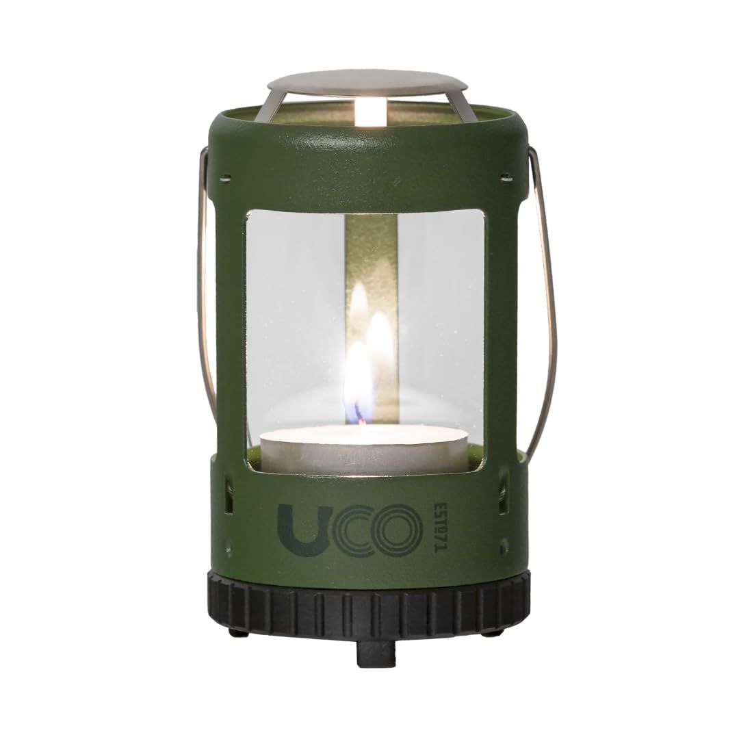 Color フォレストグリーン UCO Mini Lantern Candle H er Kit 2.0 with Tea Lights and Carry Case Forest Green
