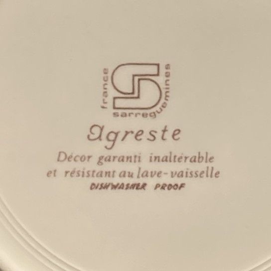 99-0197】SARREGUEMINES AGRESTE サルグミンヌ アグレスト 皿 深