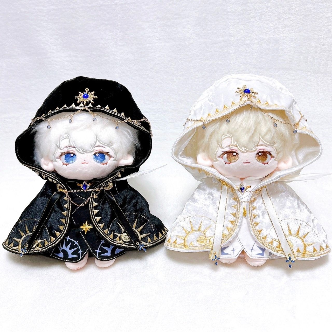 20cm】 ぬい服 かっこいい 魔術師のお洋服 ホワイト 白色