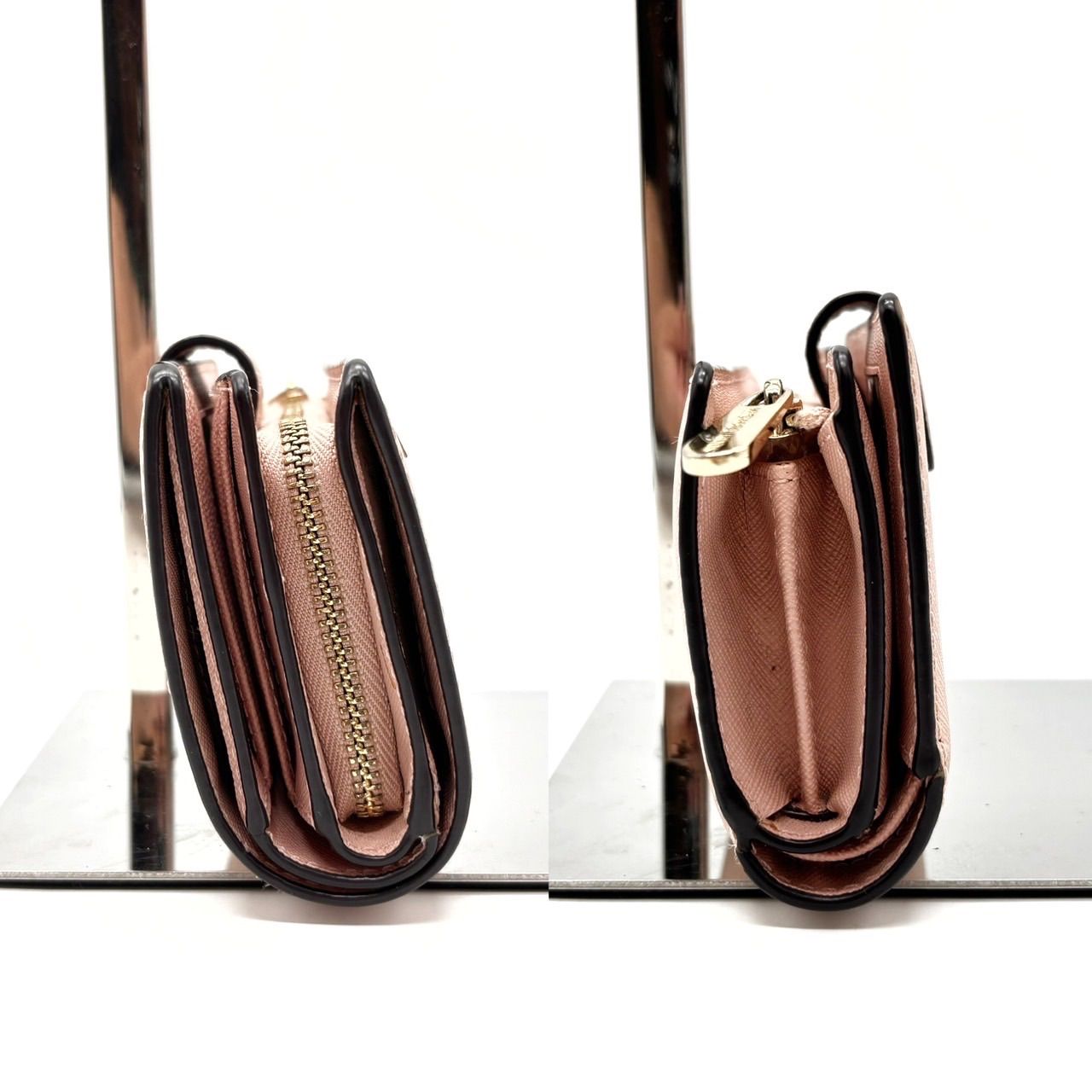 MICHAEL KORS 二つ折り財布 ベージュ MICHAEL KORS 二つ折り財布 ベージュ - メルカリ