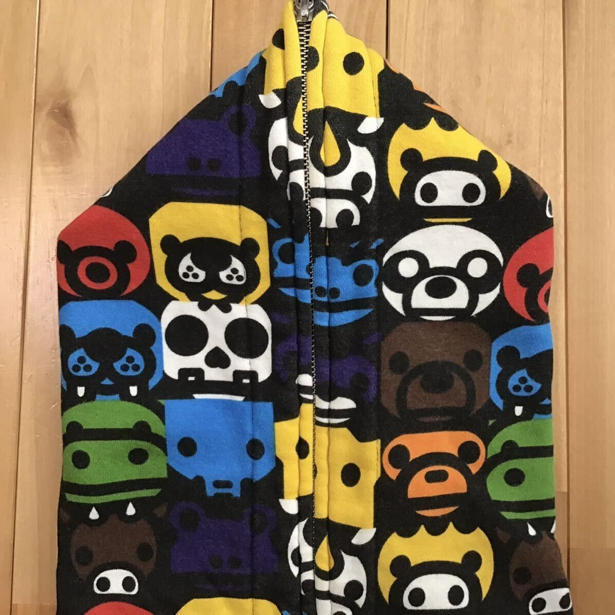 【レア】エイプ アニマルサファリ マイロ フルジップスウェットパーカー 日本製 A BATHING APE アベイシングエイプ アニマルサファリ マイロ
