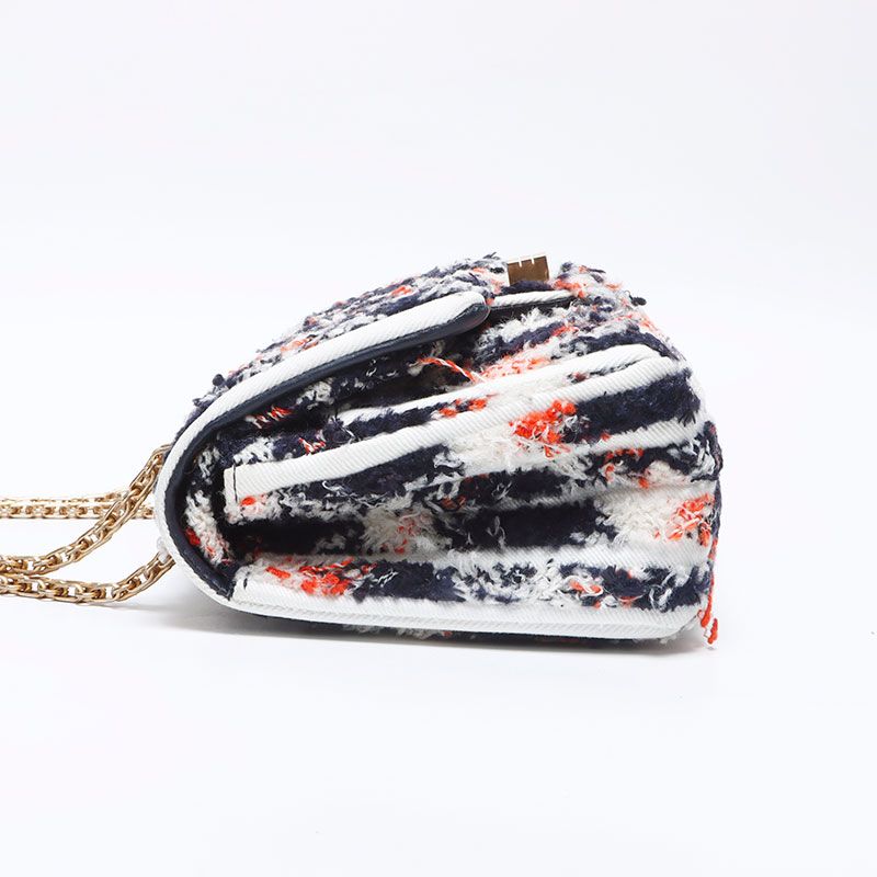 シャネル CHANEL ツイード 2.55 マルチカラー ダブルフラップ ショルダーバッグ CHANEL シャネル ショルダーバッグ ツイード 2.55 マルチカラー ダブル