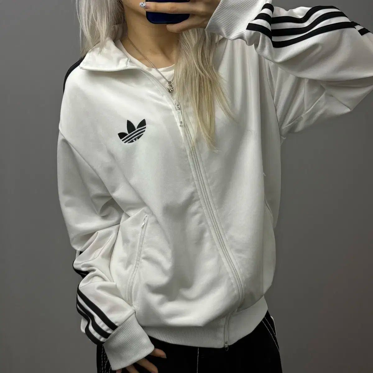 【1998SS】STONE  ポール期 スウェットジャケット 白 セール】【BALL】T/C裏起毛 ワッペン付きスタンドジャケット（その他