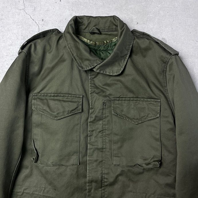 80年代 ギリシャ軍 M-65タイプ フィールドジャケット メンズL相当 実物 USED ギリシャ軍 M-65 フィールドジャケット フード