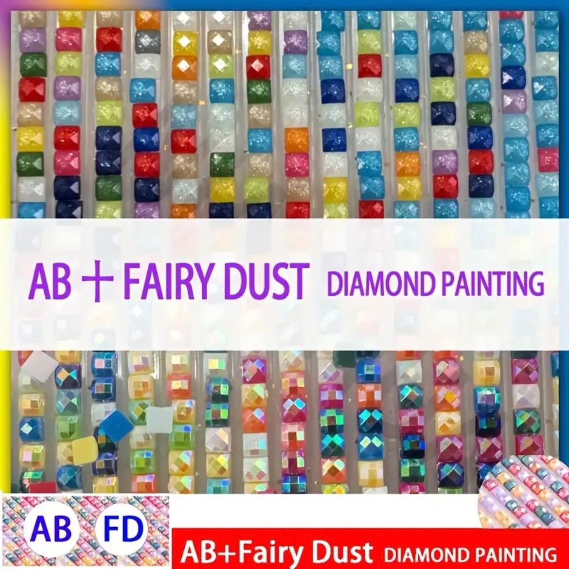 J805) 樹脂ビーズ フェアリーダスト ダイヤモンドアートキット