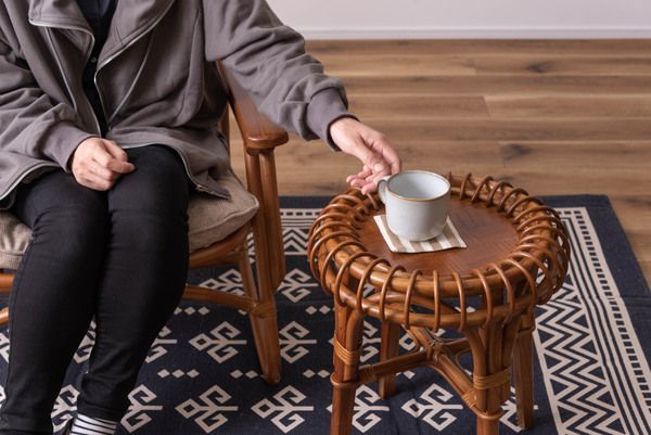 ラタンサイドテーブル メーカー直送 おすすめ 人気 おしゃれ インテリア