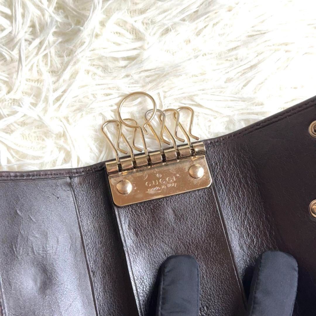 ≫美品≪ / グッチ シマインターロッキングGキーケース 212111