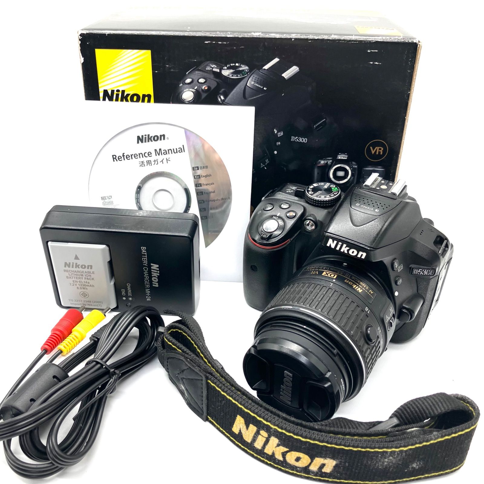 Nikon デジタル一眼レフカメラ D5300 18-55mm VR II レンズキット ブラック