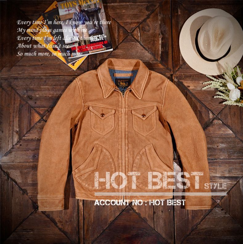 1.1mm シープスキン 復刻40's アビエイタースタイル 裏地なし レザー