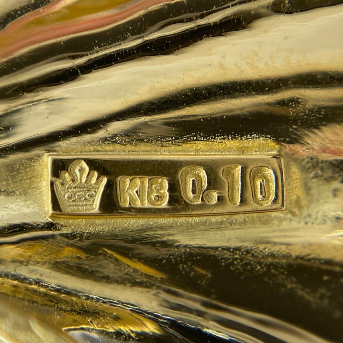 メレダイヤ デザインネックレス K18 イエローゴールド ペンダント