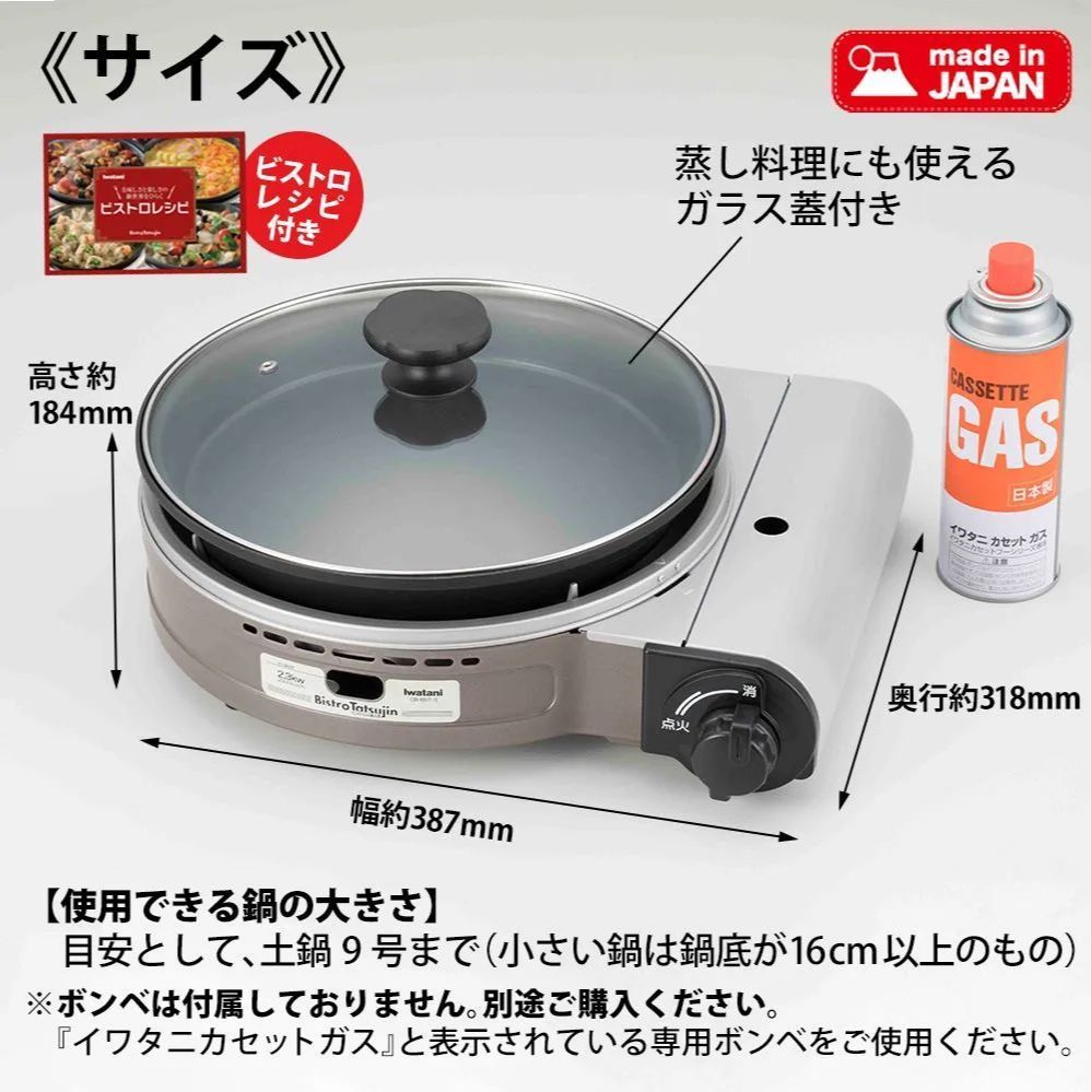 【開封済・未使用品】Iwatani カセットフー ビストロの達人3 CB-BST-3 JT 0612ML001 0220240522100020