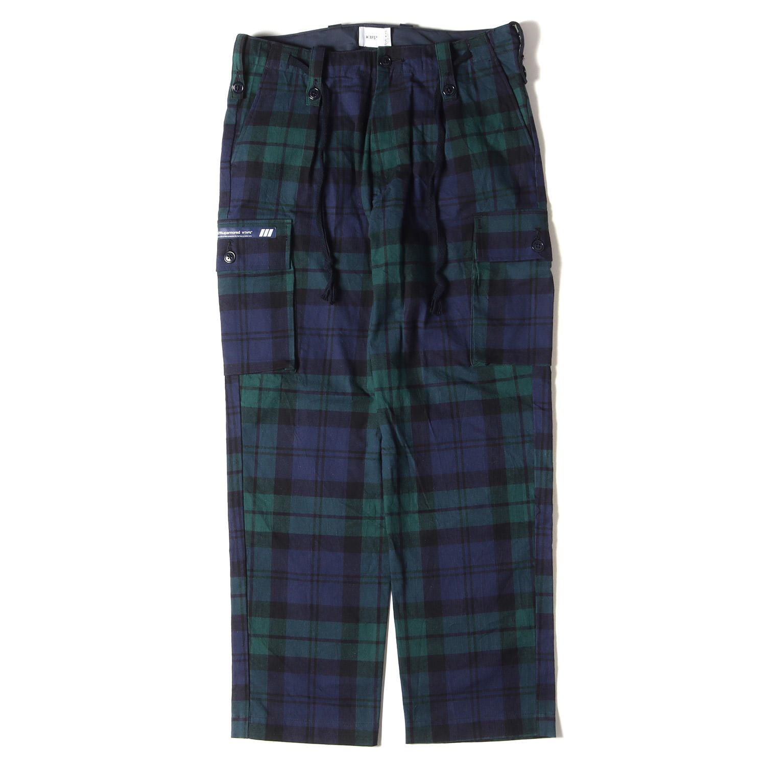 WTAPS ダブルタップス パンツ サイズ:L 22AW ブラックウォッチ チェック柄 フランネル カーゴパンツ JUNGLE COUNTRY  TROUSERS グリーン ネイビー ズボン ボトムス カジュアル ストリート ミリタリー - メルカリ