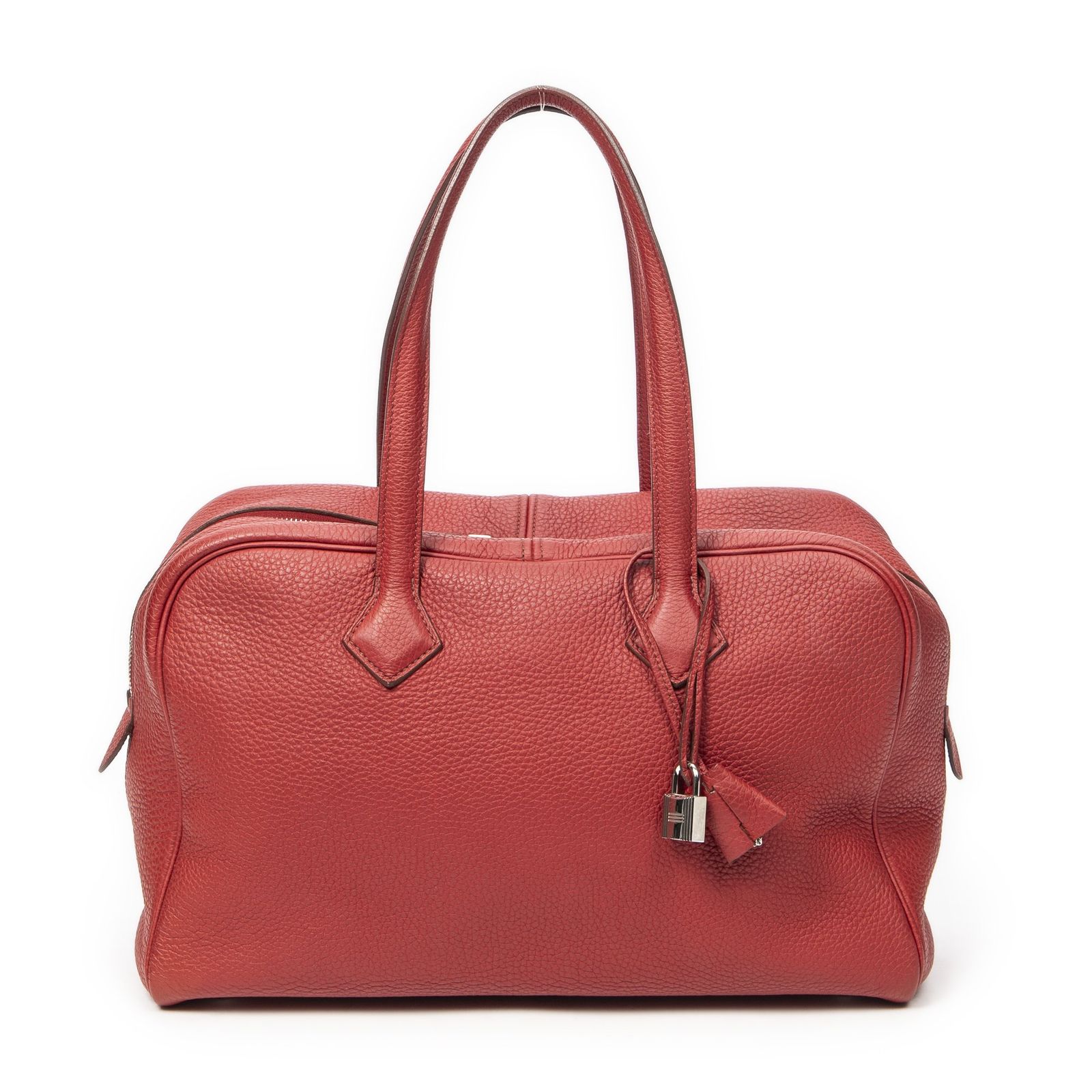 HERMES エルメスヴィクトリア IIルージュ ガランスクレマンスレザーA