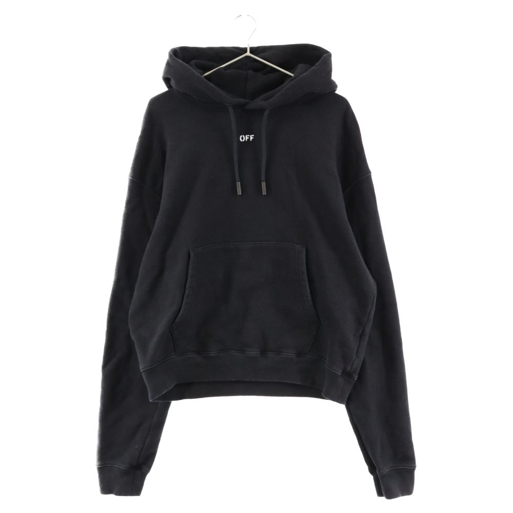 OFF-WHITE (オフホワイト) 19SS DIAG SKULLS OVER HOODIE スカルプリント スウェットプルオーバーパーカー  ブラック - メルカリ