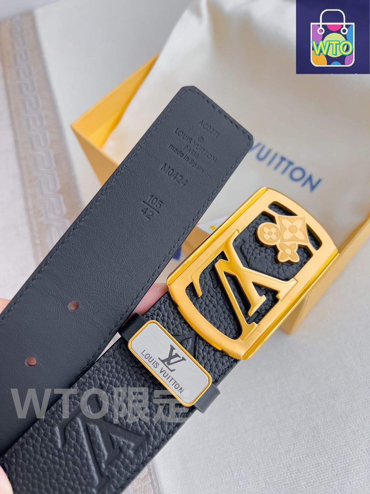 Louis Vuitton レザー ベルト サイズ85 LOUIS Louis VUITTON 革ベルト