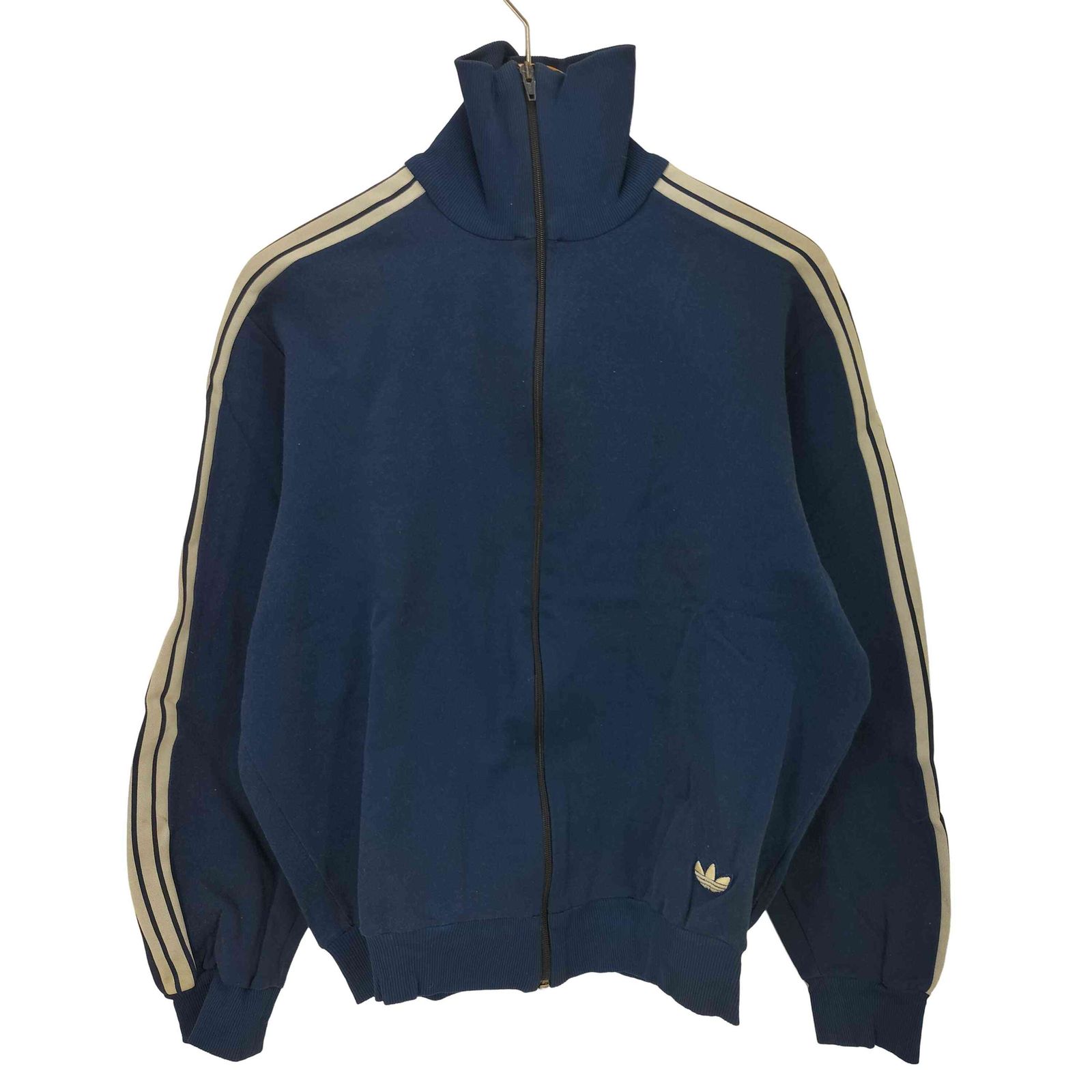 アディダス adidas 80s デサント製 ワンポイントロゴナイロンジャケット メンズ JPN：M 