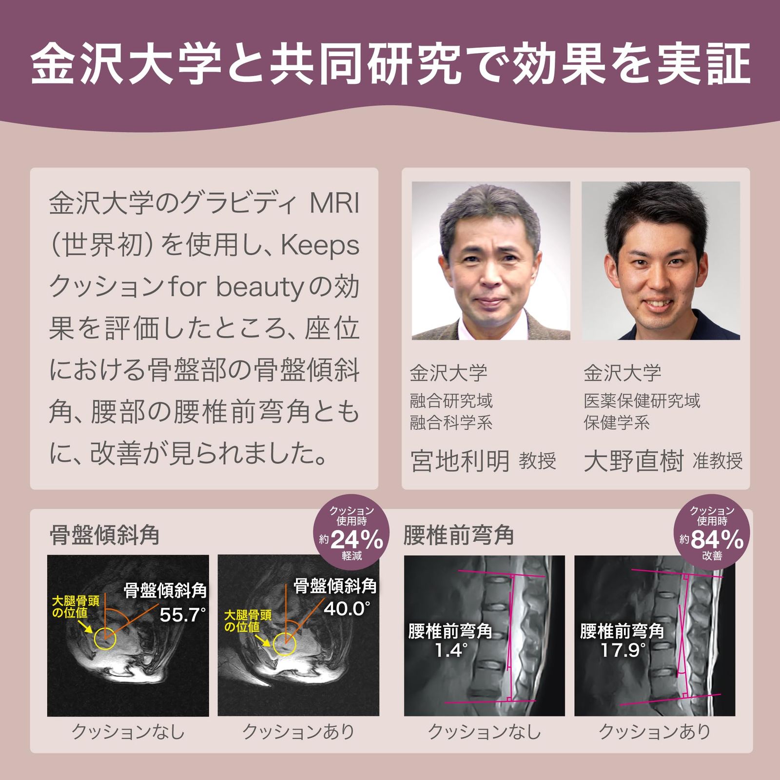 坐骨に集中する圧力を分散