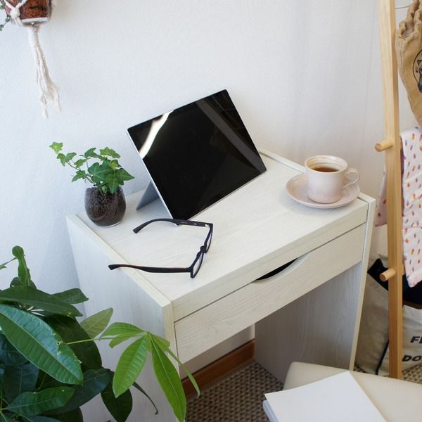 シンプル ドレッサーセット/化粧台・スツールセット