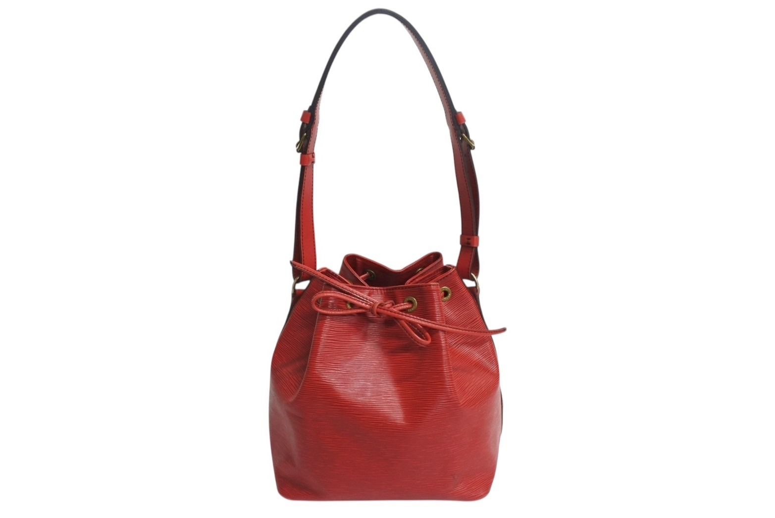 LOUIS VUITTON ルイヴィトン エピ ノエ 巾着ショルダーバッグ M44007 カスティリアンレッド レザー ゴールド金具 4b003408