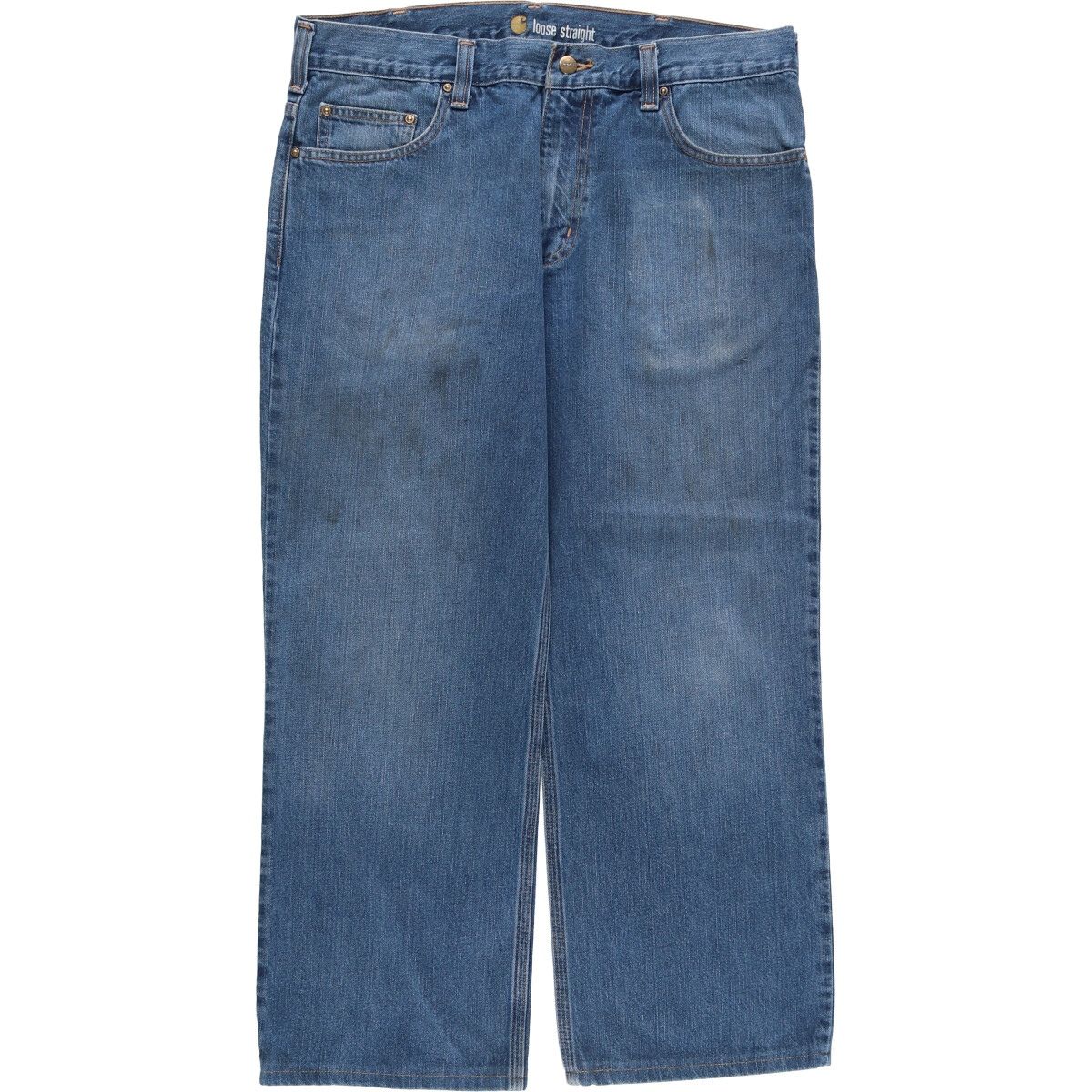古着 カーハート Carhartt loose straight ストレートデニムパンツ メンズw37相当|eaa571942