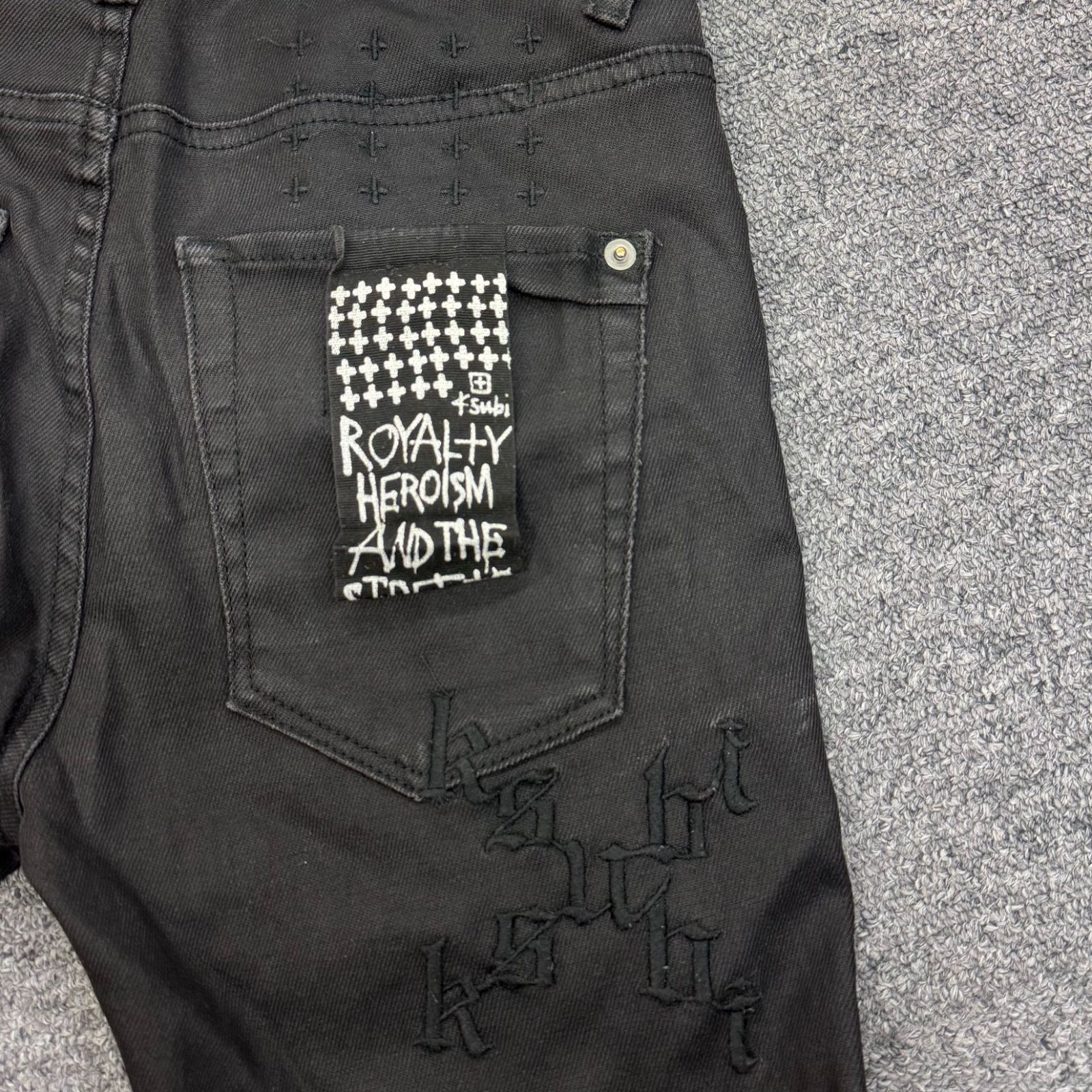 ksubi ワックスコーティングスキニーデニム 28 purple brand ksubi