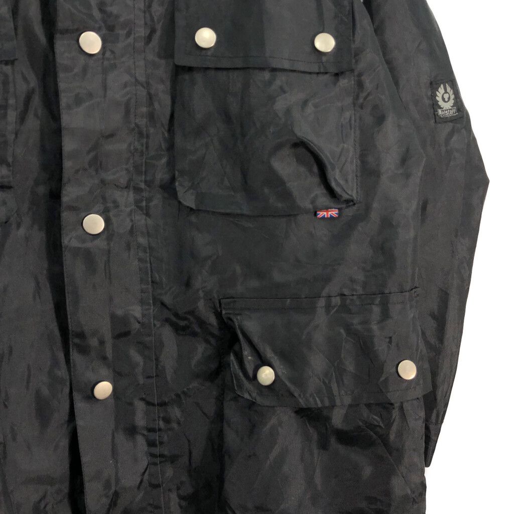 Belstaff ベルスタッフ ナイロン モーターサイクルジャケット ブラック (メンズ M相当) 中古 古着 R3590