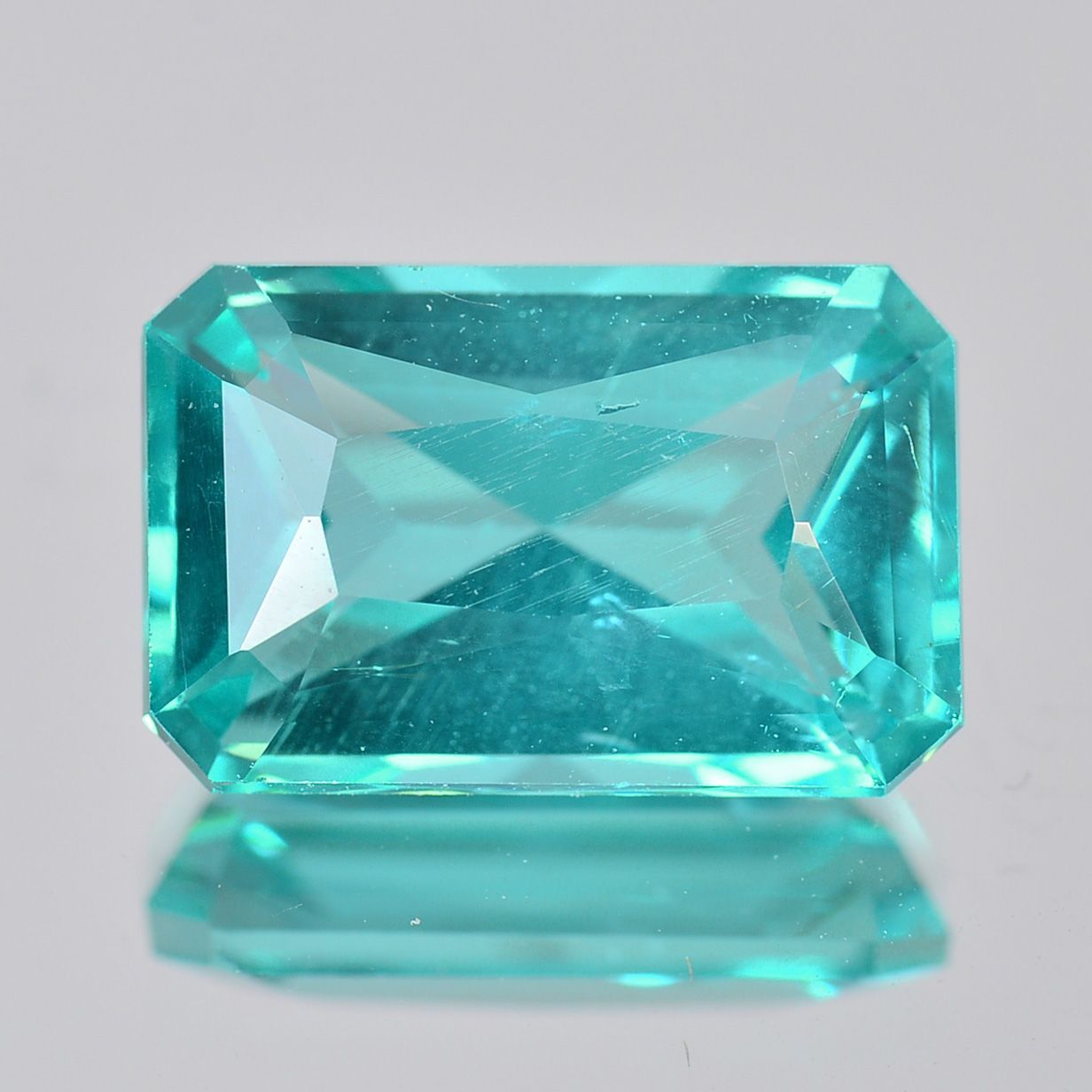 ソ付 アパタイト 1.631ct ルース ラディアント パライバ カラー