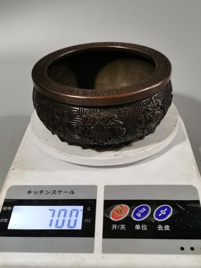 八宝 銅器 吉祥聚宝盆 書道具 文房具 装飾品 工芸品 美術品 置物 八