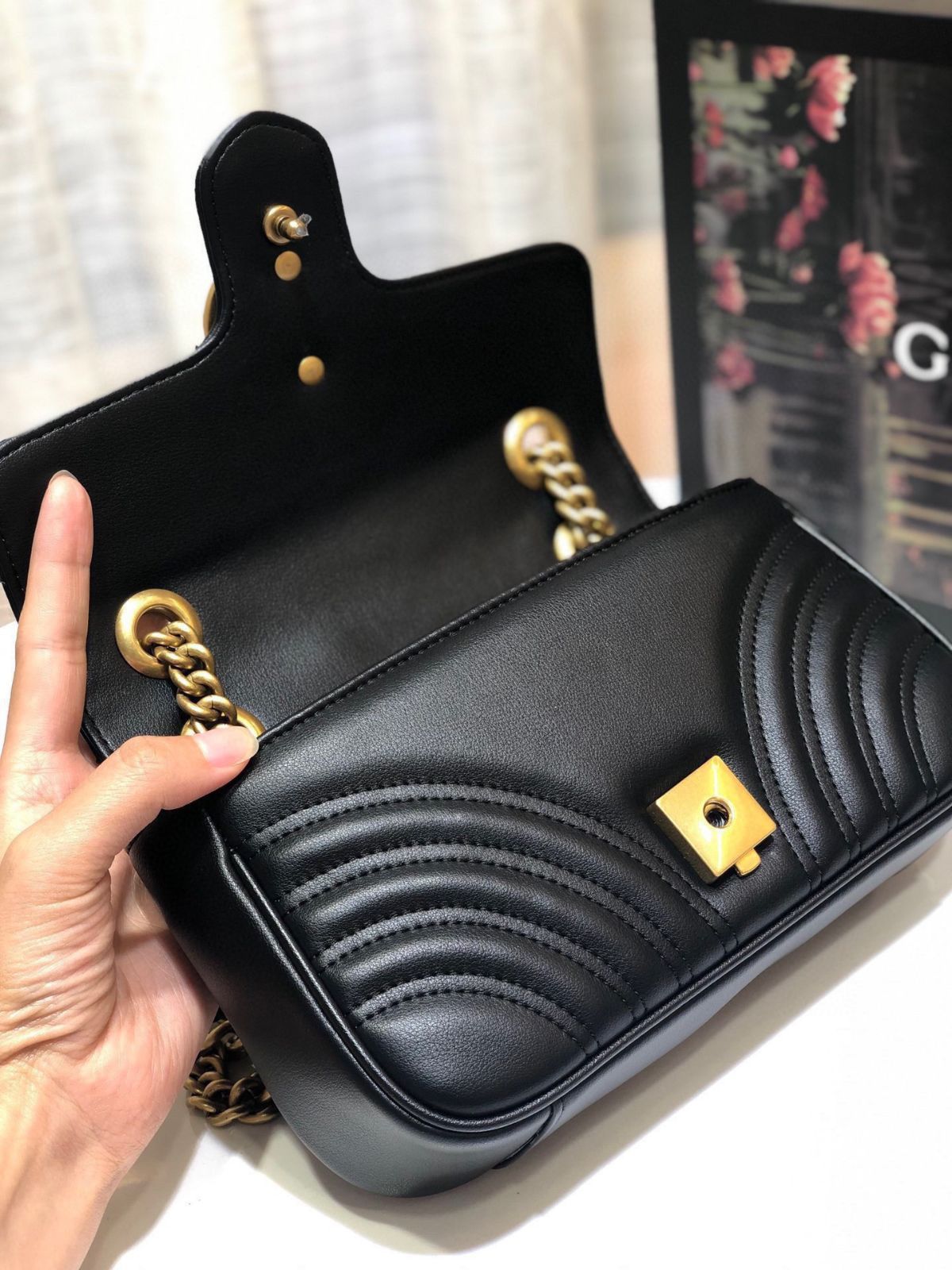 ⭐*)様 Gucci ブラック GGバッグ 楽天市場】グッチ GUCCI ハンドバッグ 斜め掛けショルダーバッグ